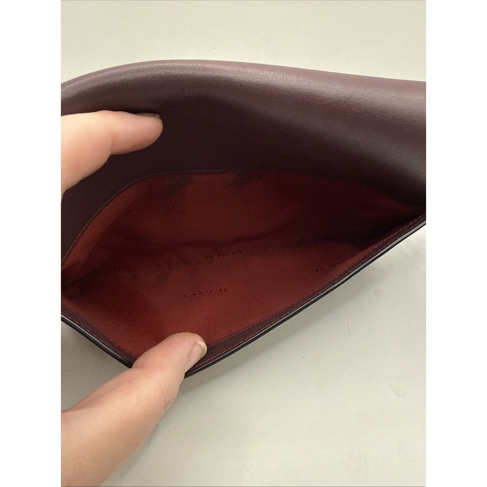 2017 Coach 75th Anniv Dinky Maroon Leather Crossbody Re-Edition 57325 - Picture 6 of 14